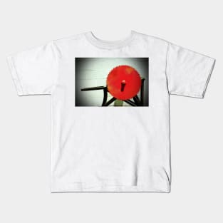 Red Saw Blade Kids T-Shirt